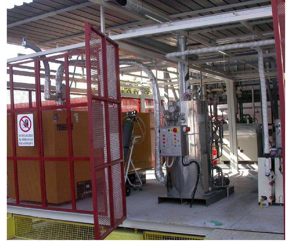 Impianto cogenerazione energia elettrica - vapore tecnologico o pulito